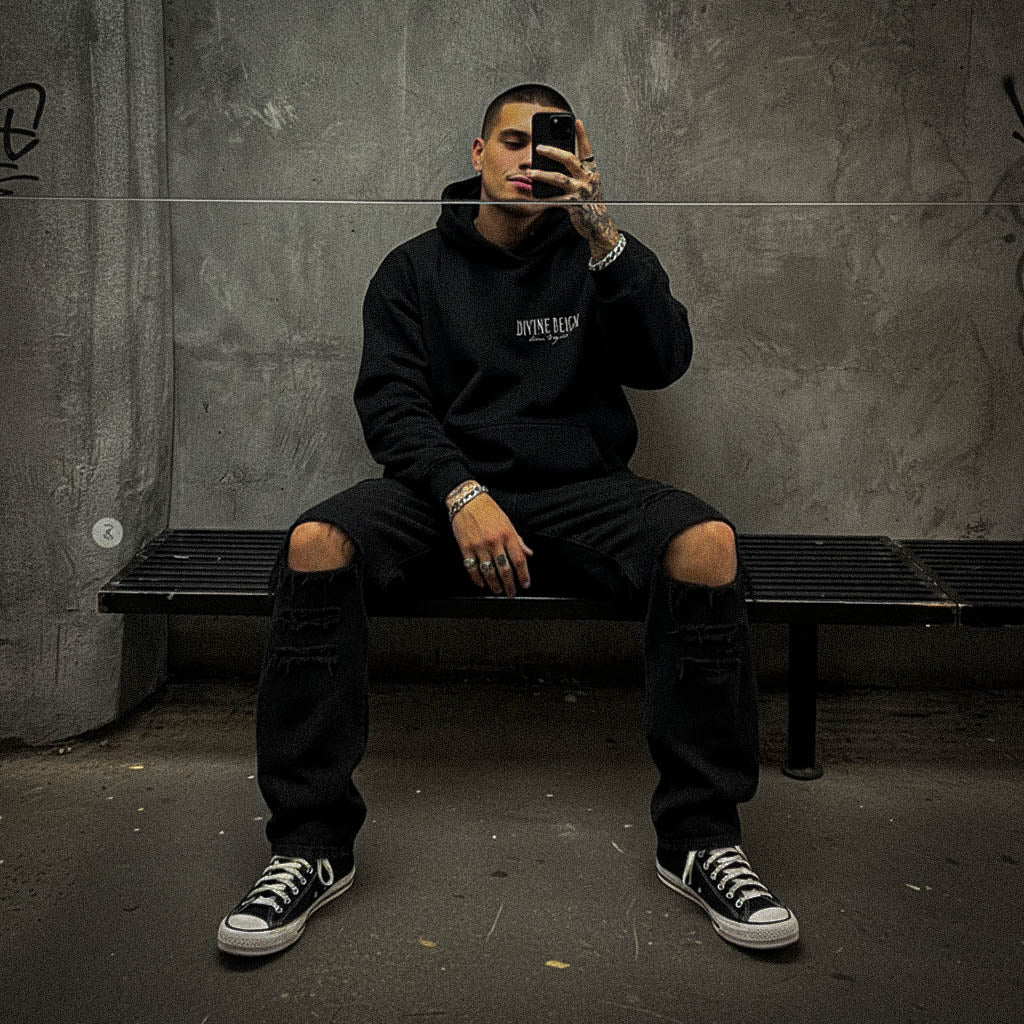 THE EXODUS HOODIE - BLACK